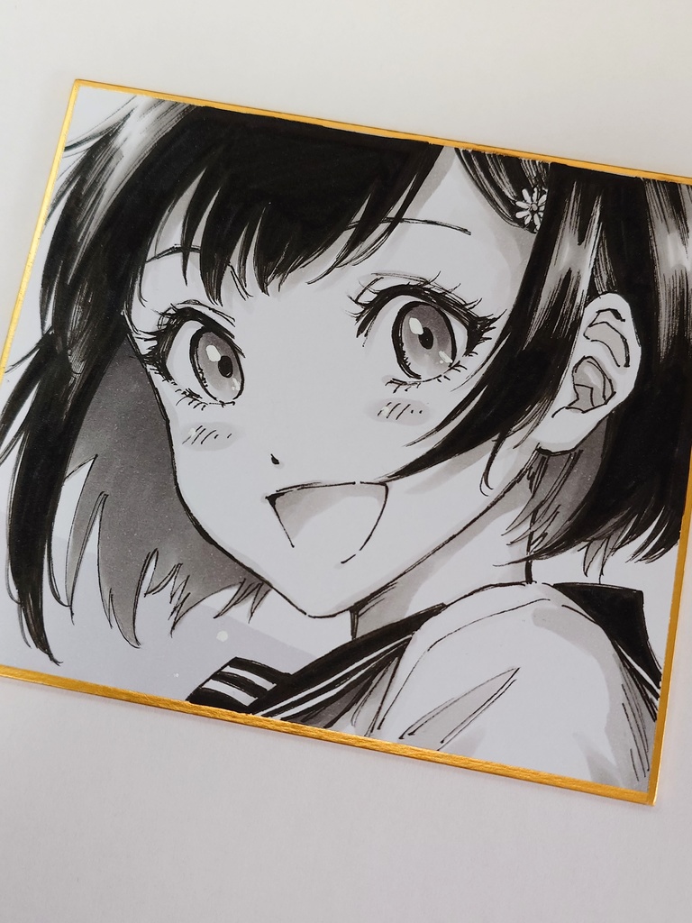 オリジナルイラスト 小色紙