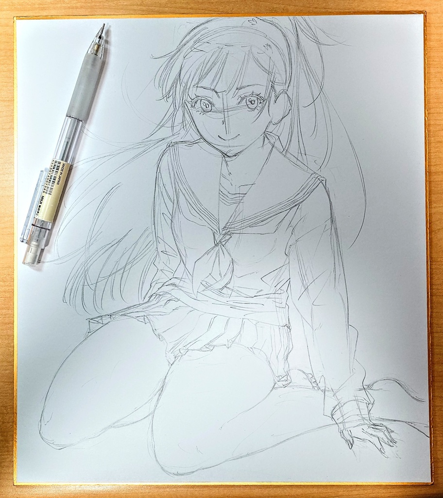 オリジナルイラスト 大色紙