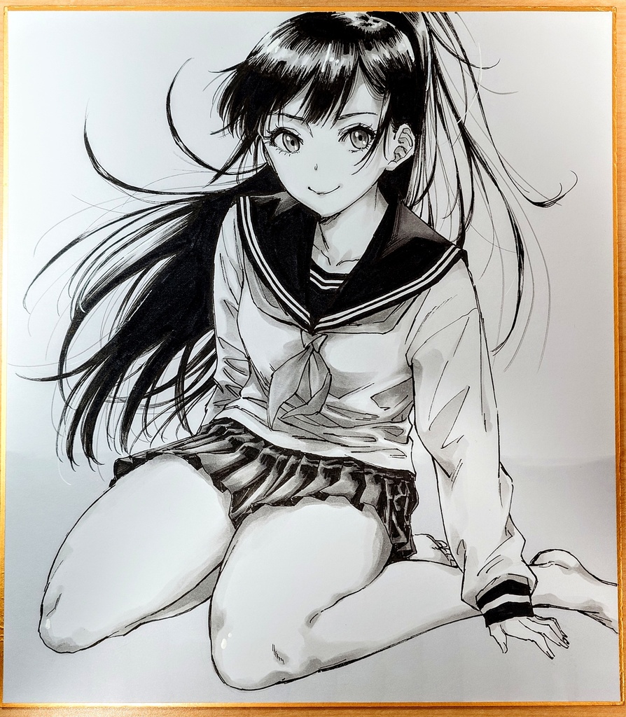 オリジナルイラスト　大色紙