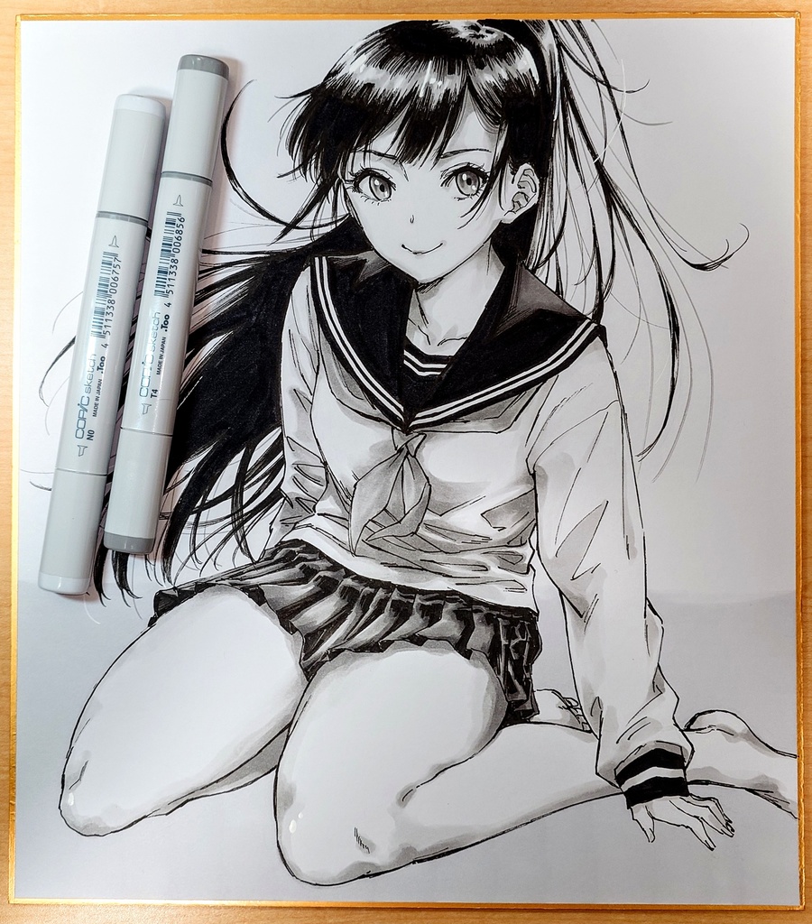 オリジナルイラスト 大色紙