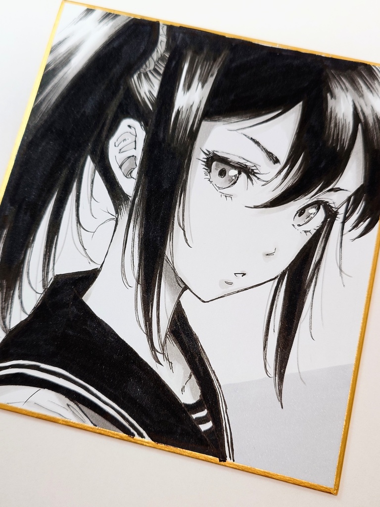 オリジナルイラスト 小色紙