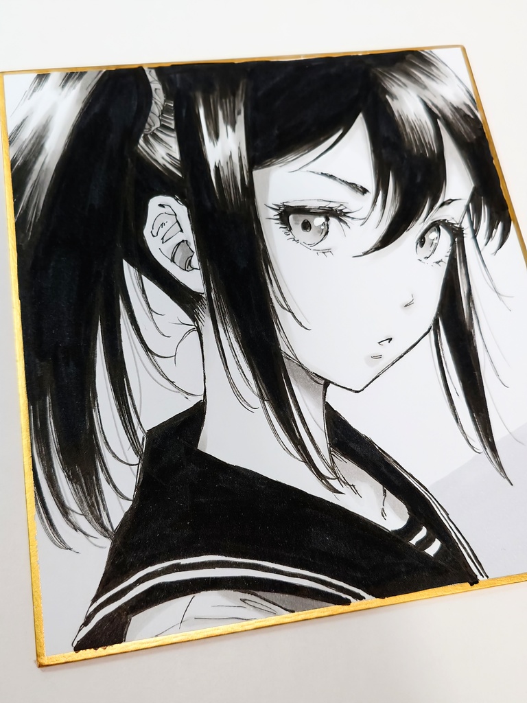 オリジナルイラスト 小色紙