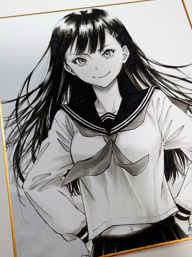 オリジナルイラスト 中色紙