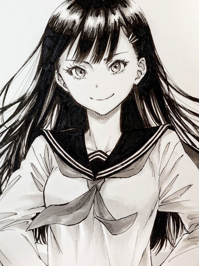 オリジナルイラスト 中色紙