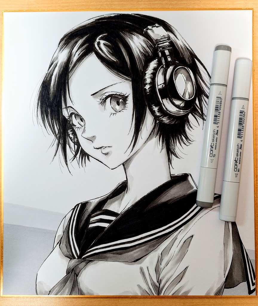 オリジナルイラスト 大色紙