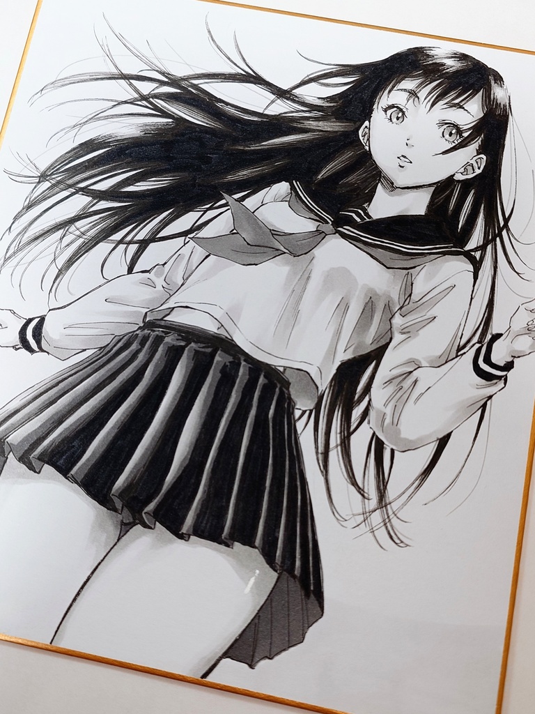 オリジナルイラスト 中色紙