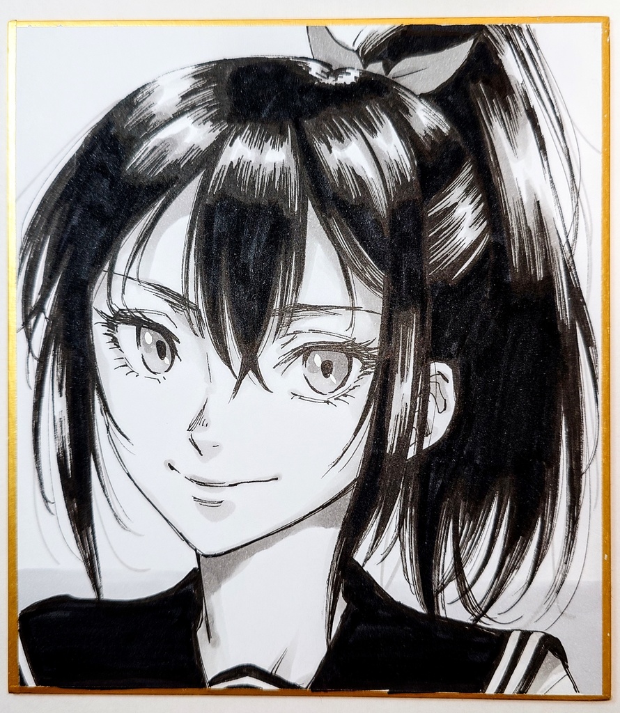 オリジナルイラスト 小色紙