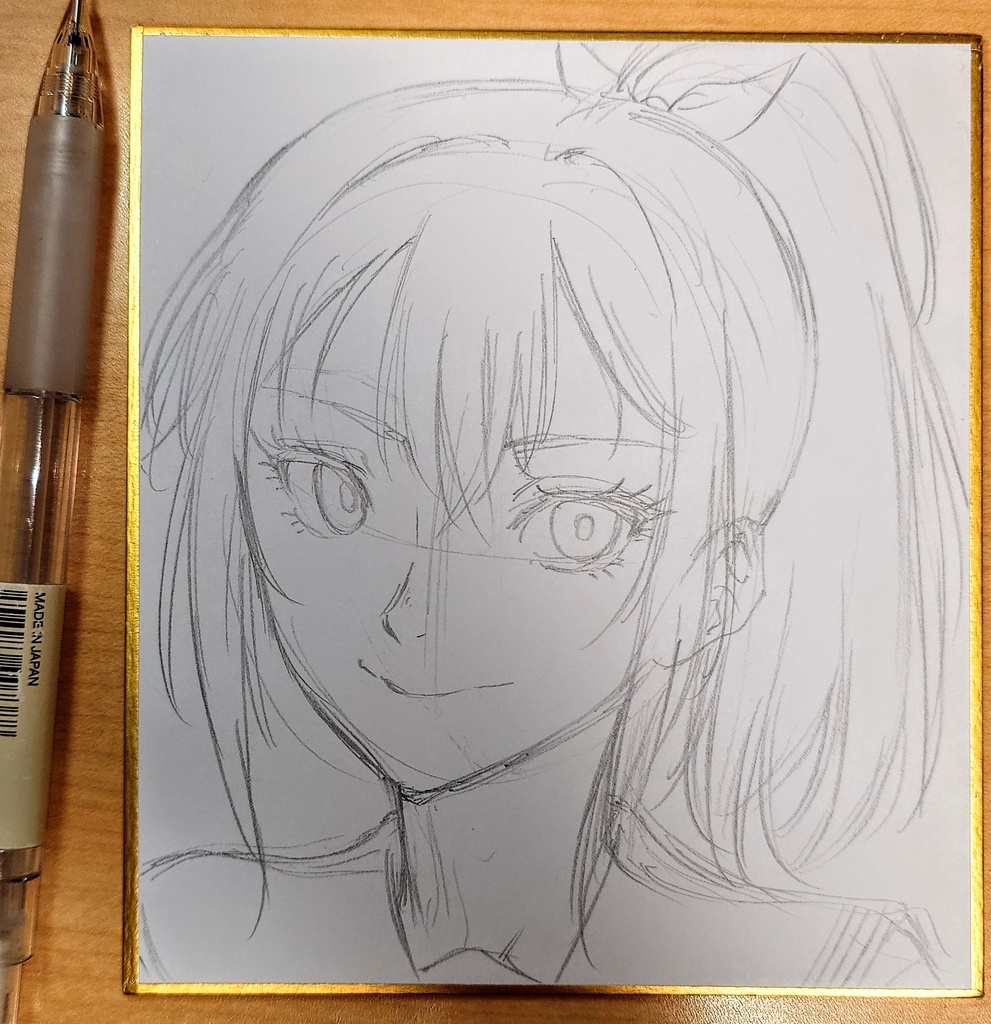 オリジナルイラスト 小色紙