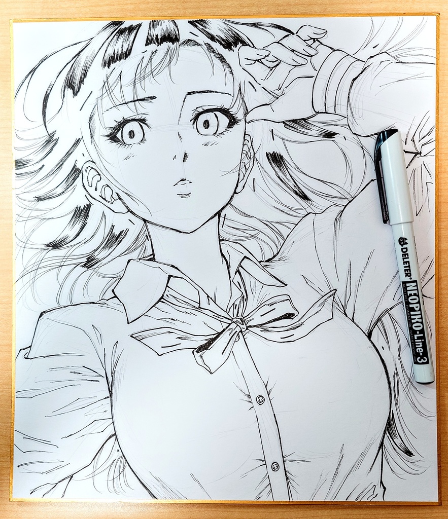 オリジナルイラスト 大色紙