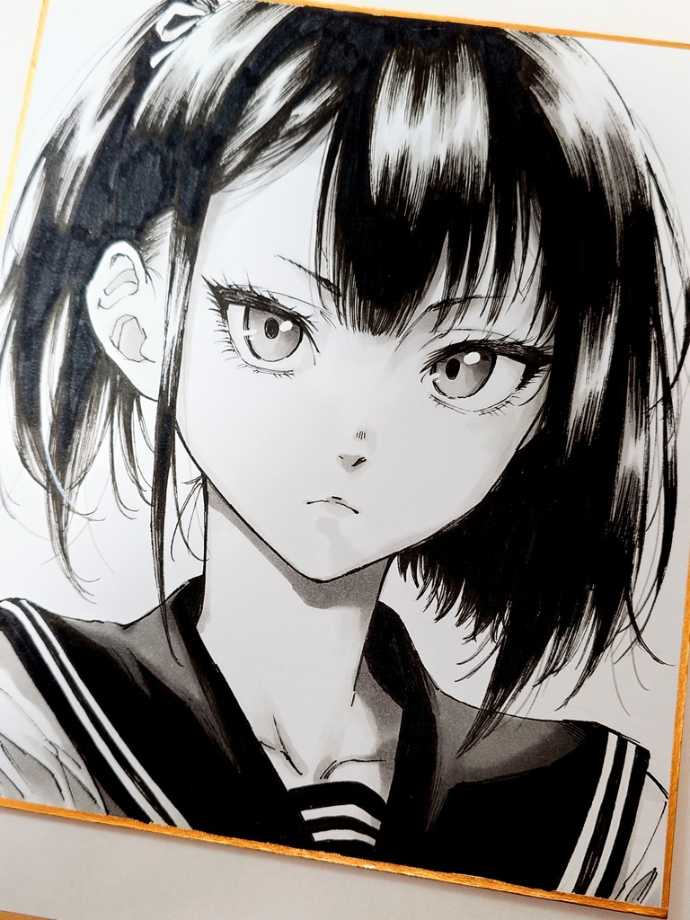 オリジナルイラスト 中色紙