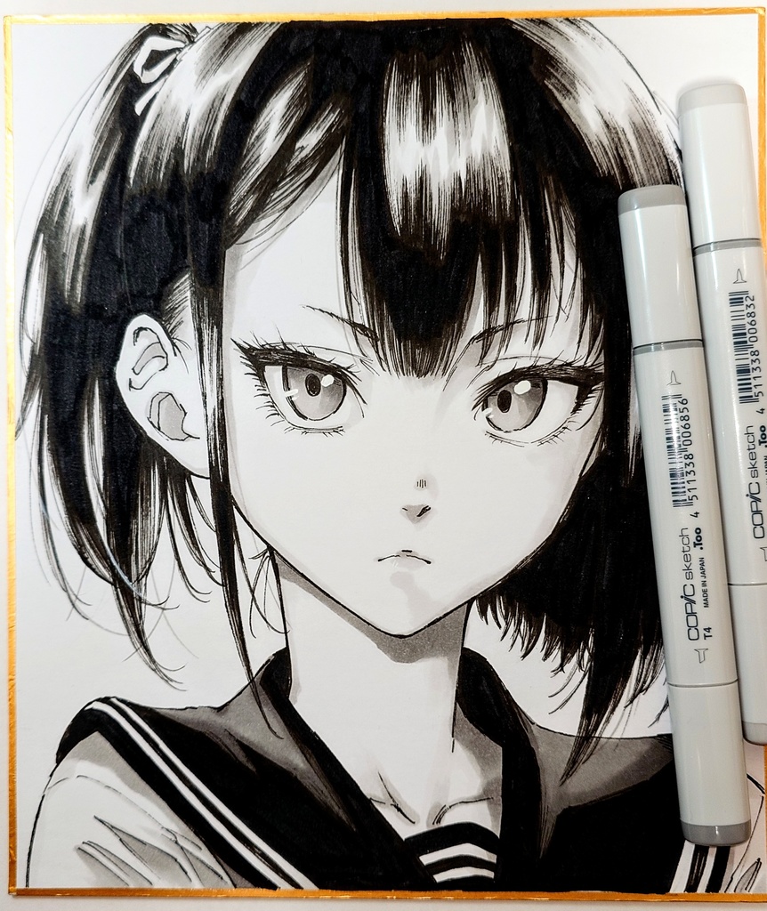 オリジナルイラスト 中色紙