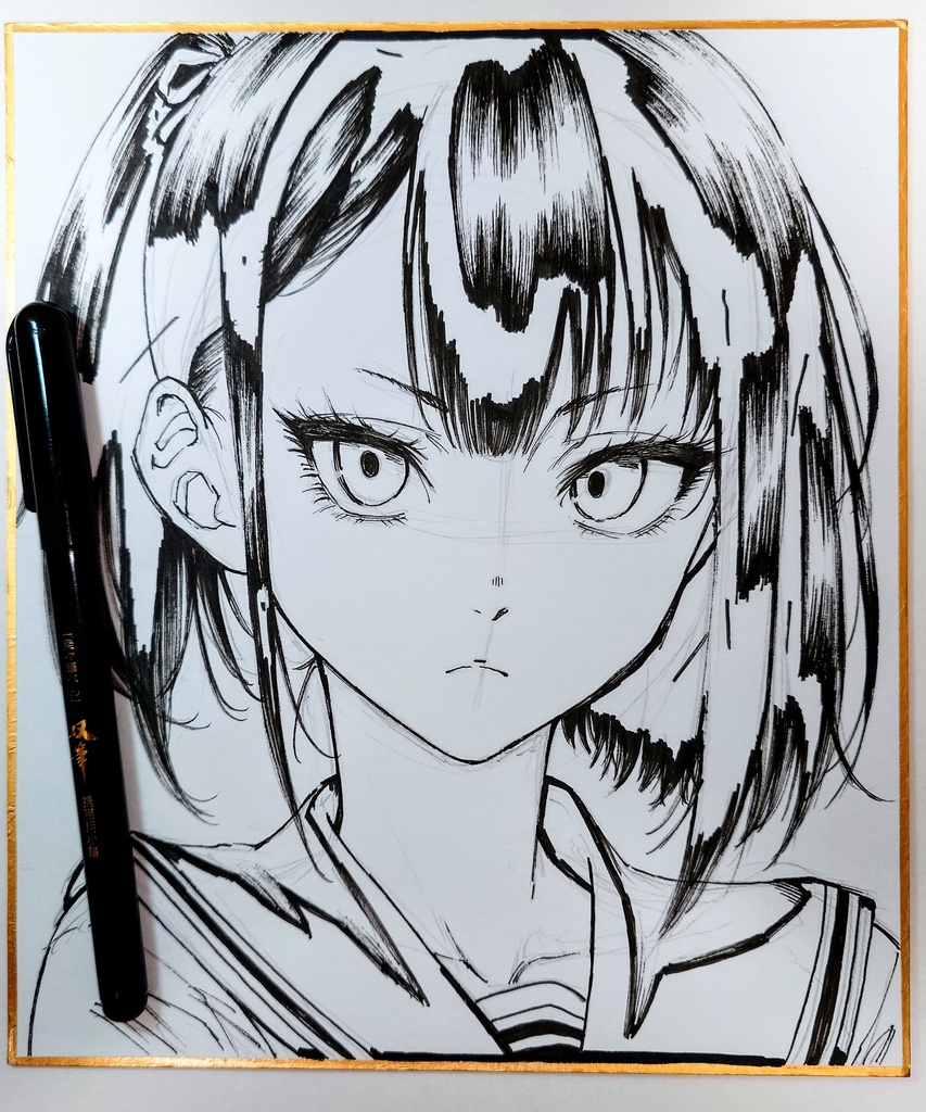 オリジナルイラスト 中色紙