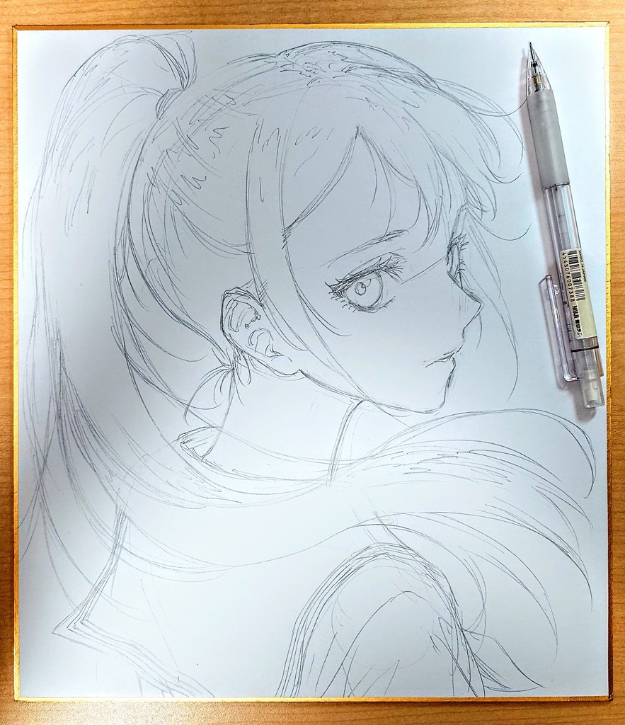オリジナルイラスト 大色紙