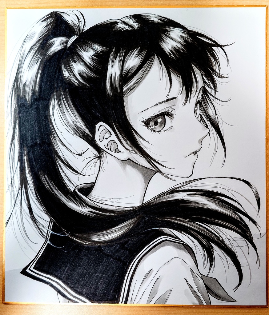 オリジナルイラスト　大色紙