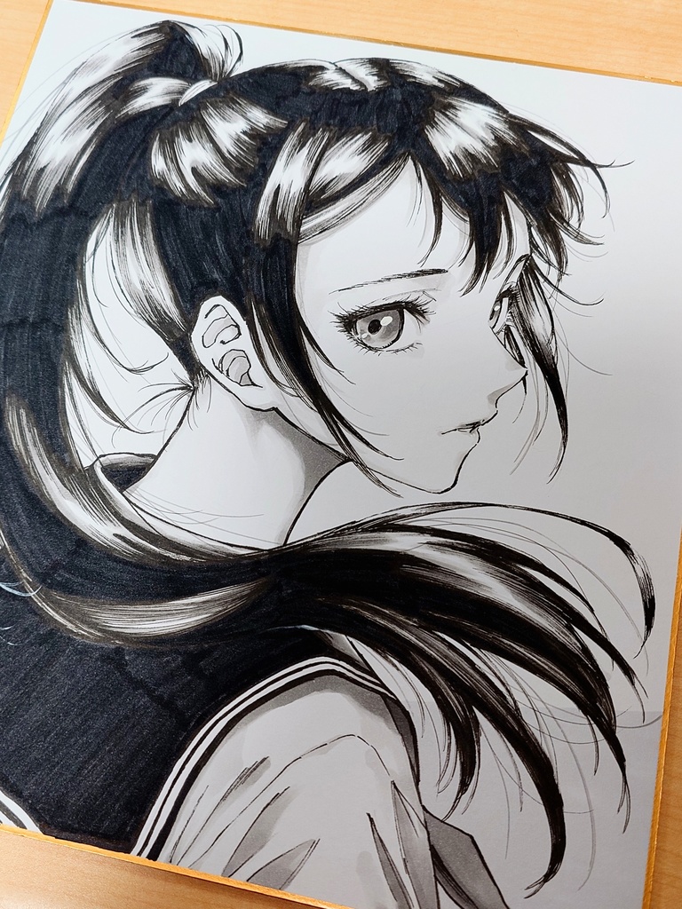 オリジナルイラスト 大色紙