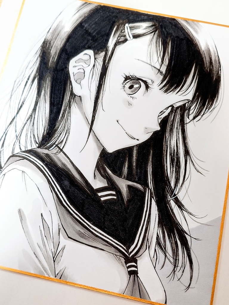 オリジナルイラスト 中色紙
