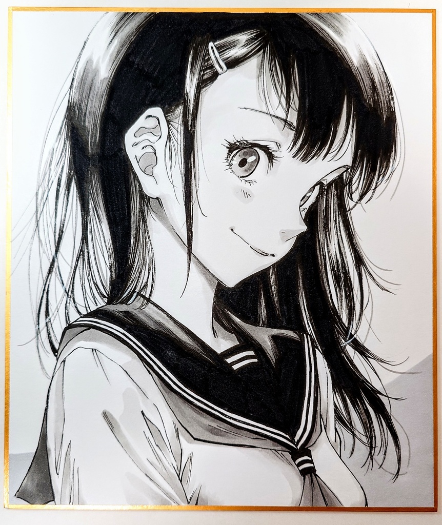オリジナルイラスト 中色紙