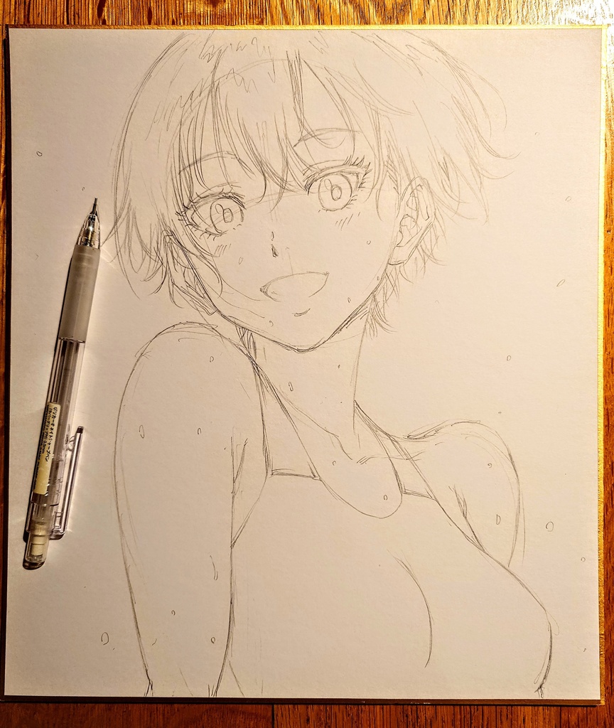 オリジナルイラスト 大色紙