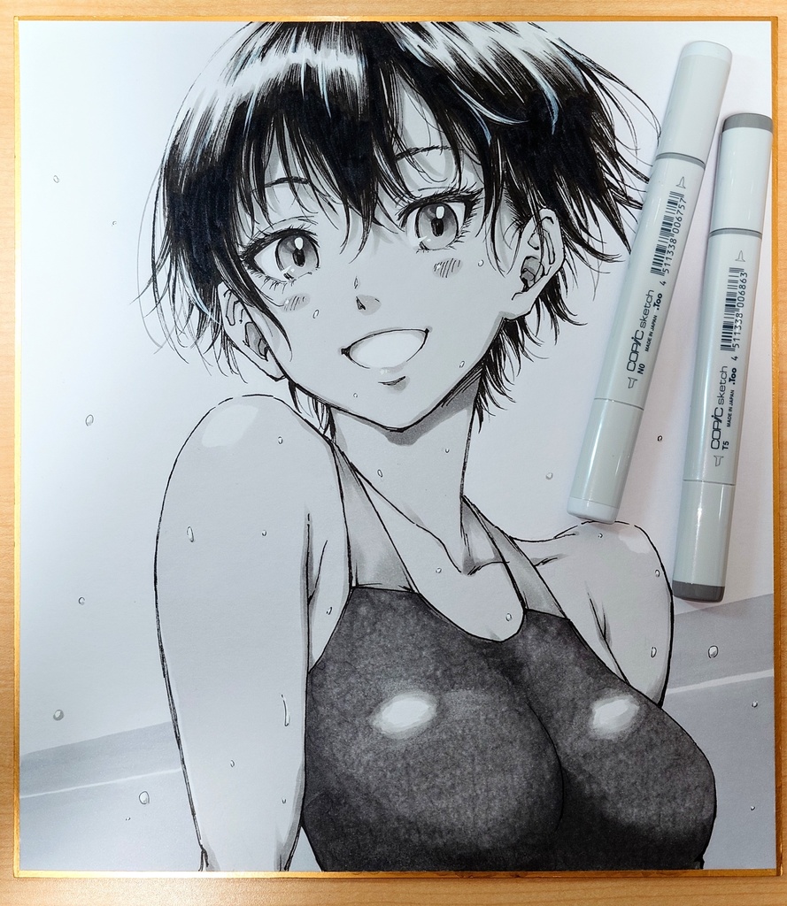 オリジナルイラスト 大色紙