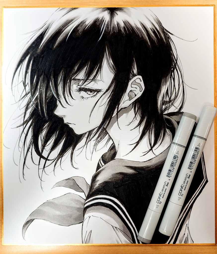 オリジナルイラスト 大色紙