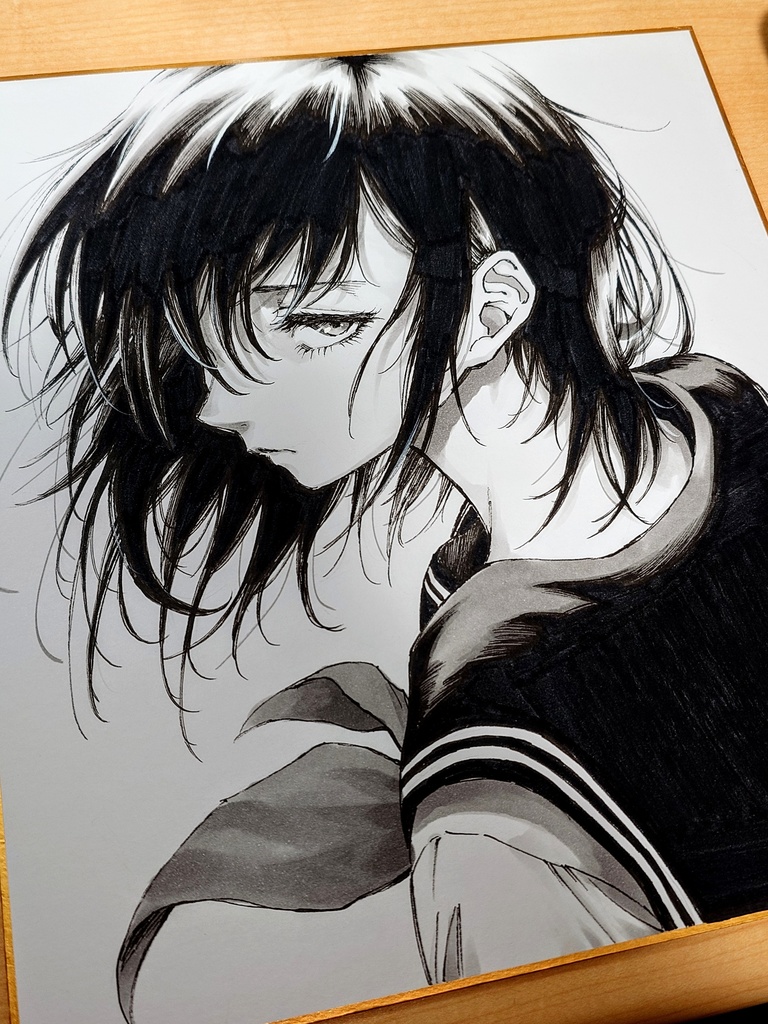 オリジナルイラスト 大色紙