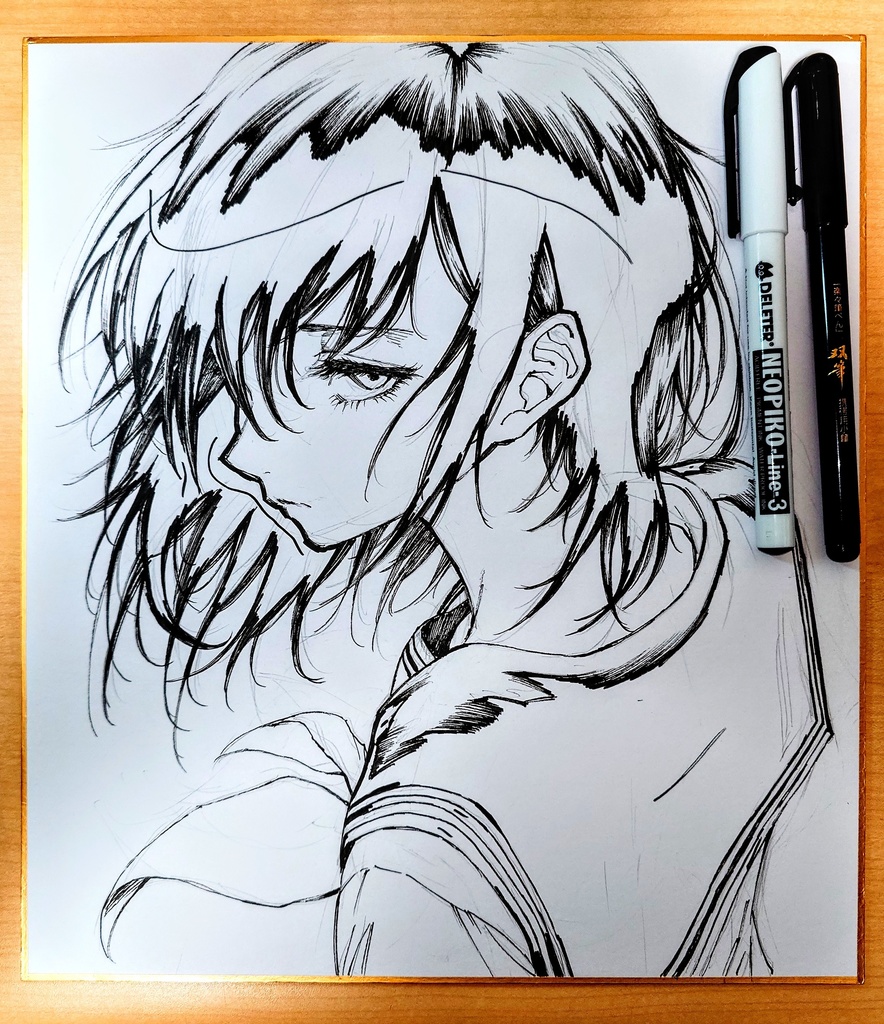 オリジナルイラスト 大色紙
