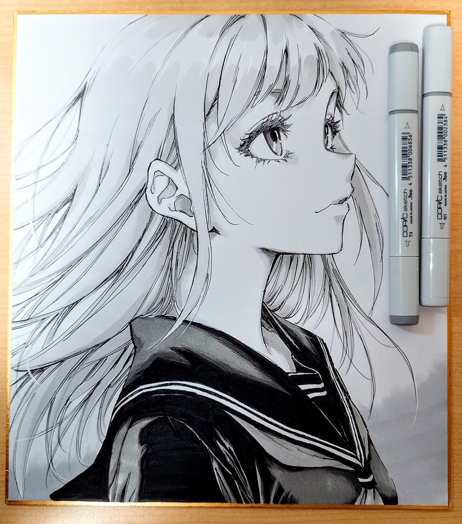 オリジナルイラスト 大色紙