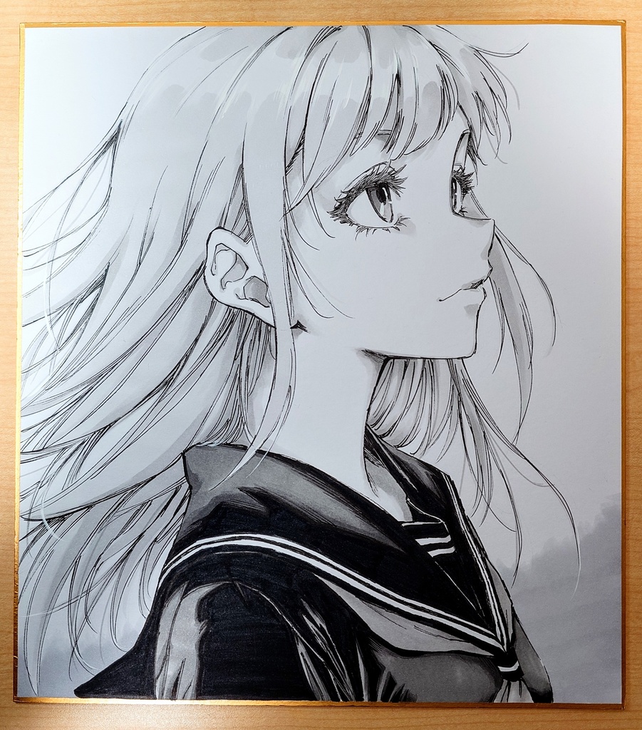 オリジナルイラスト　大色紙