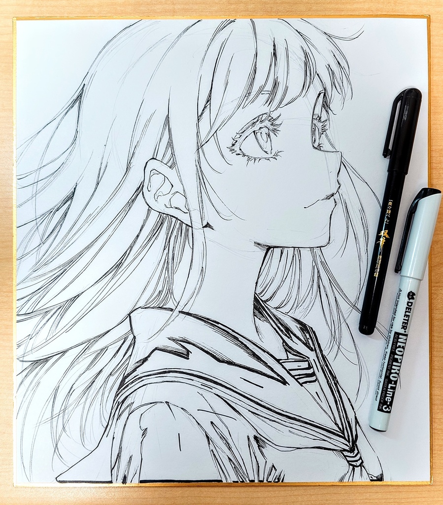 オリジナルイラスト 大色紙