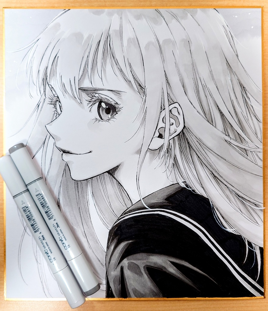 オリジナルイラスト 大色紙