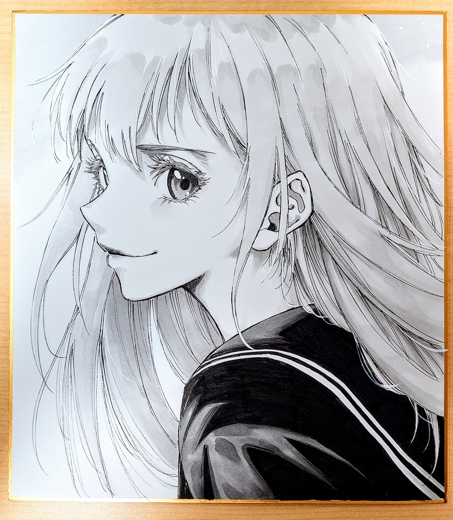 オリジナルイラスト　大色紙