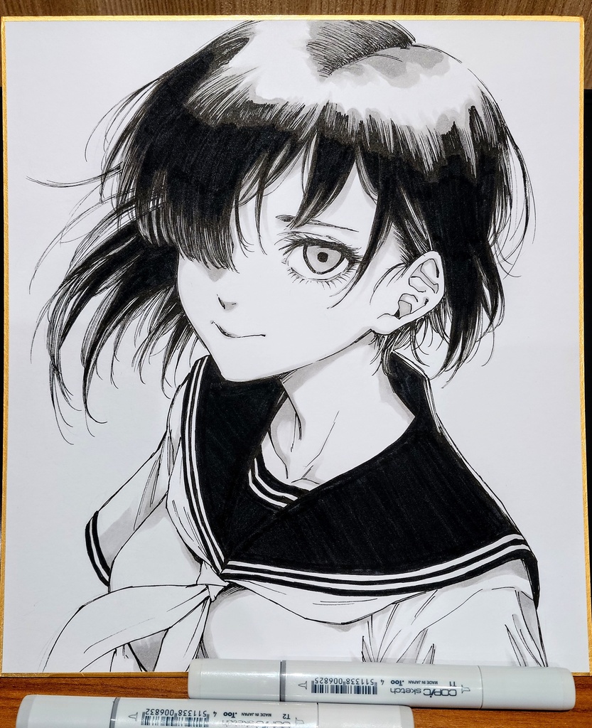 オリジナルイラスト 大色紙