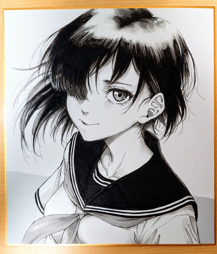 オリジナルイラスト　大色紙