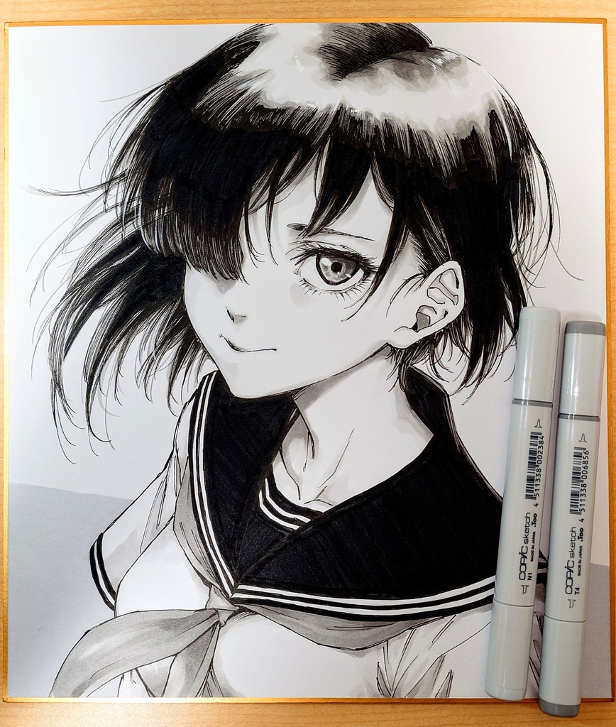 オリジナルイラスト 大色紙