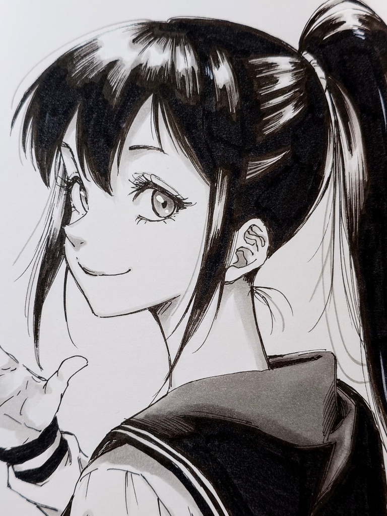 オリジナルイラスト 中色紙