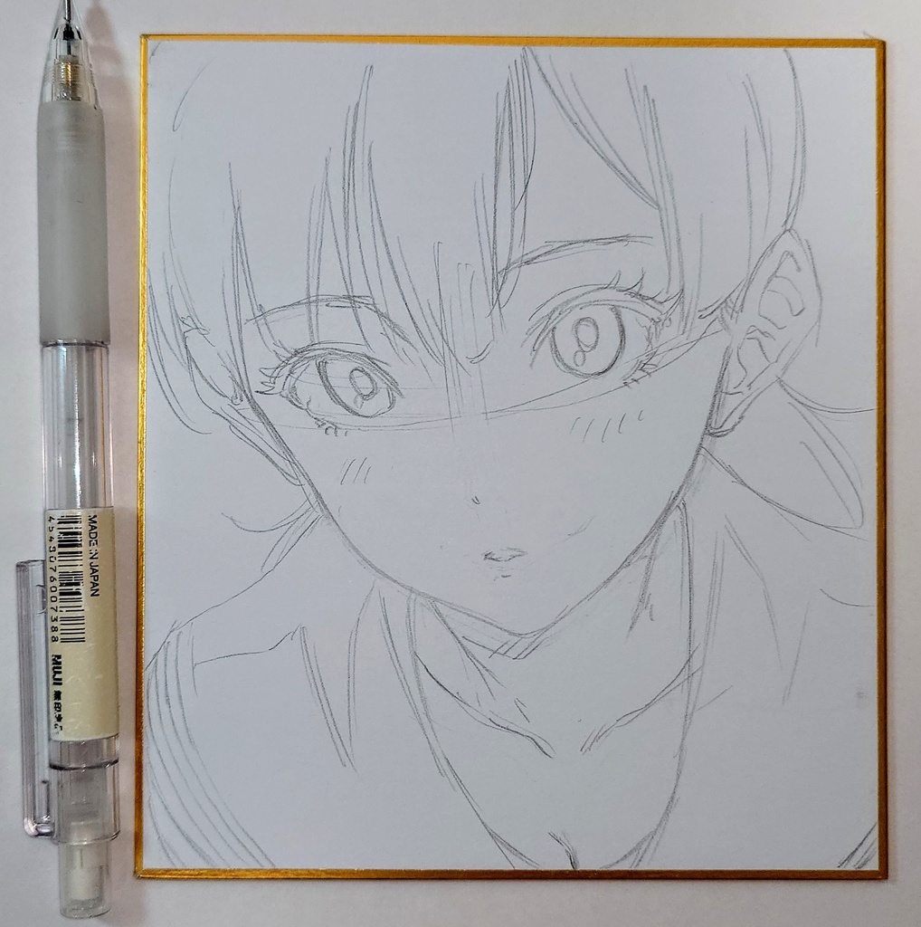 オリジナルイラスト 小色紙