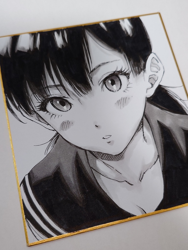 オリジナルイラスト 小色紙