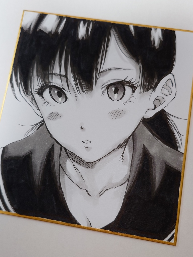 オリジナルイラスト 小色紙