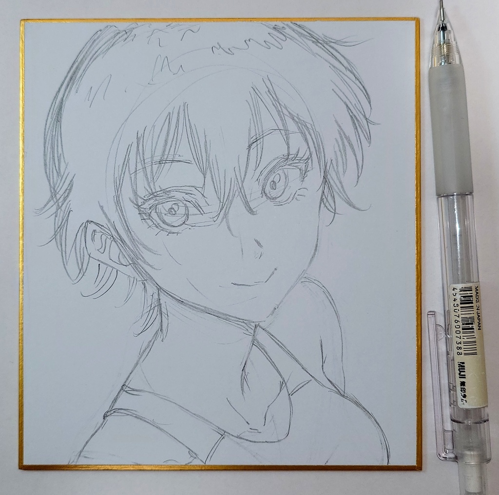 オリジナルイラスト 小色紙