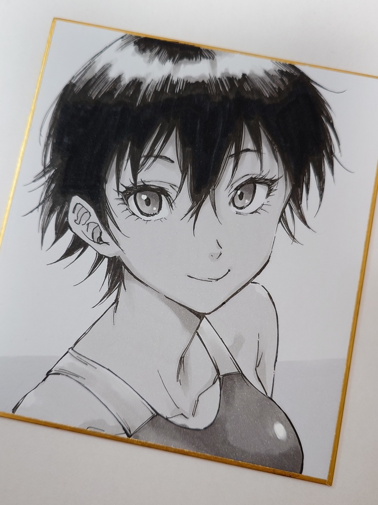 オリジナルイラスト 小色紙
