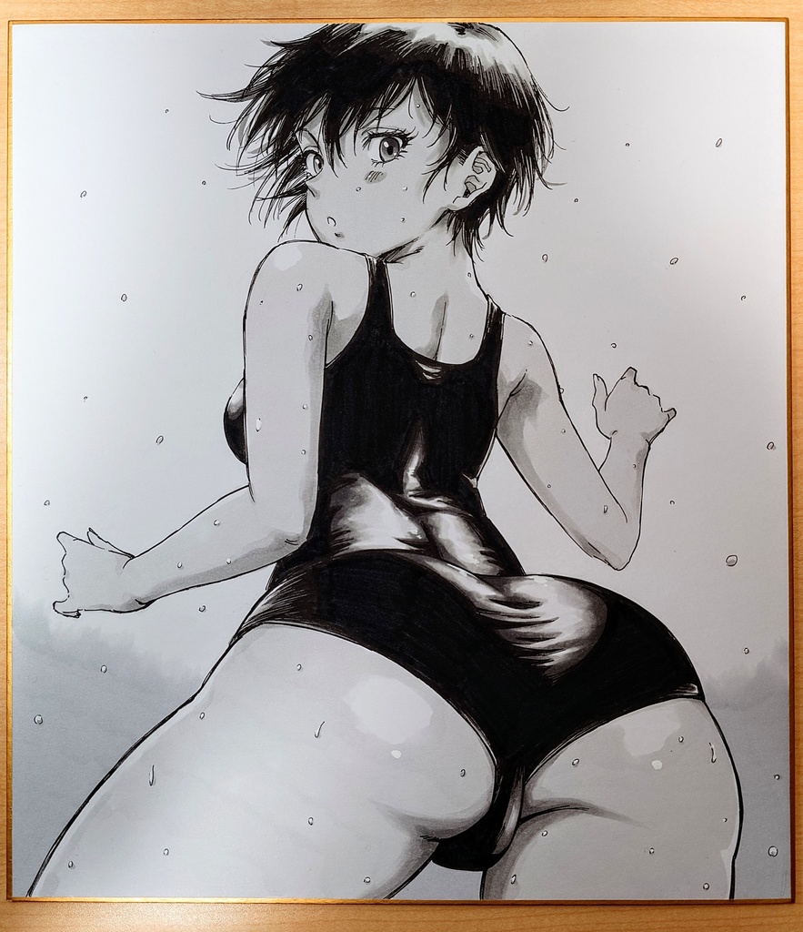 オリジナルイラスト　大色紙