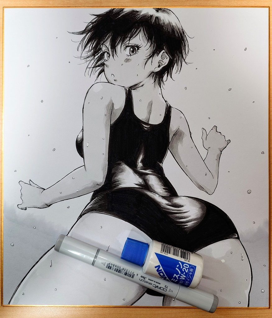 オリジナルイラスト 大色紙