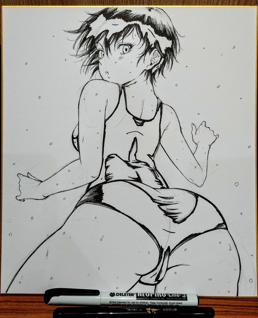 オリジナルイラスト 大色紙