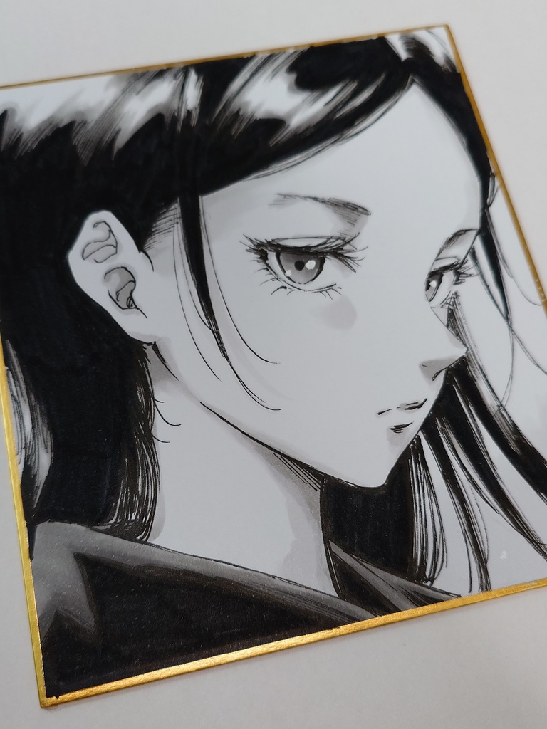オリジナルイラスト 小色紙