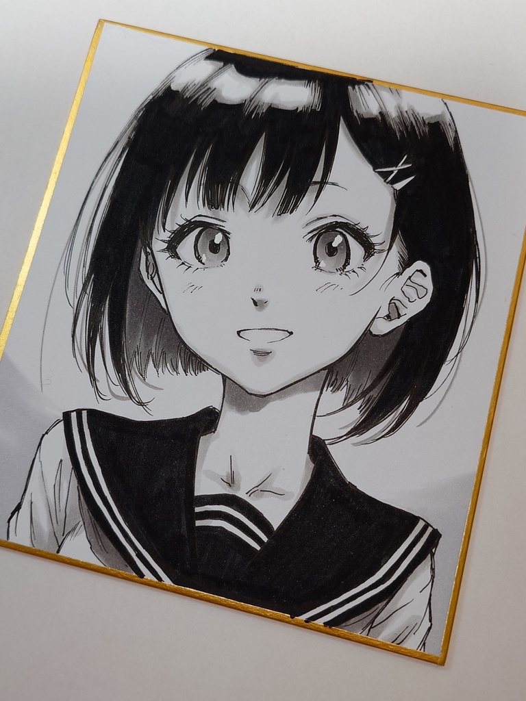 オリジナルイラスト 小色紙