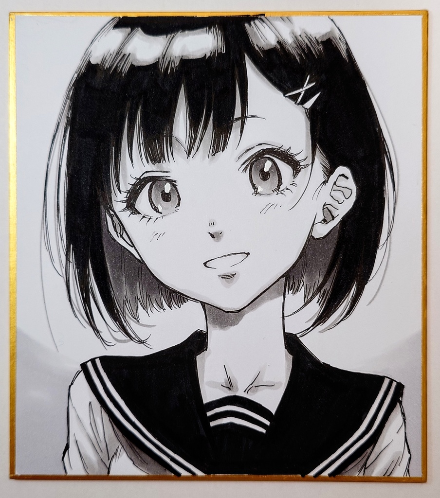 オリジナルイラスト　小色紙