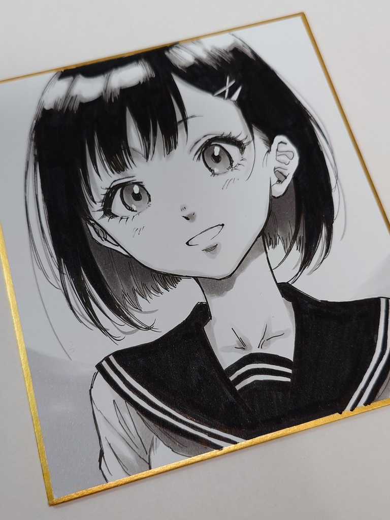 オリジナルイラスト 小色紙