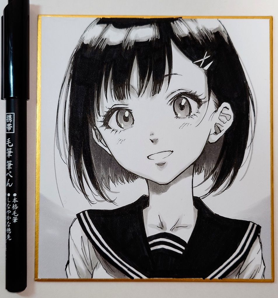 オリジナルイラスト 小色紙