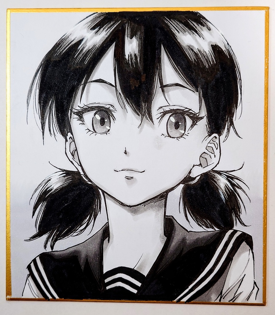 オリジナルイラスト 小色紙