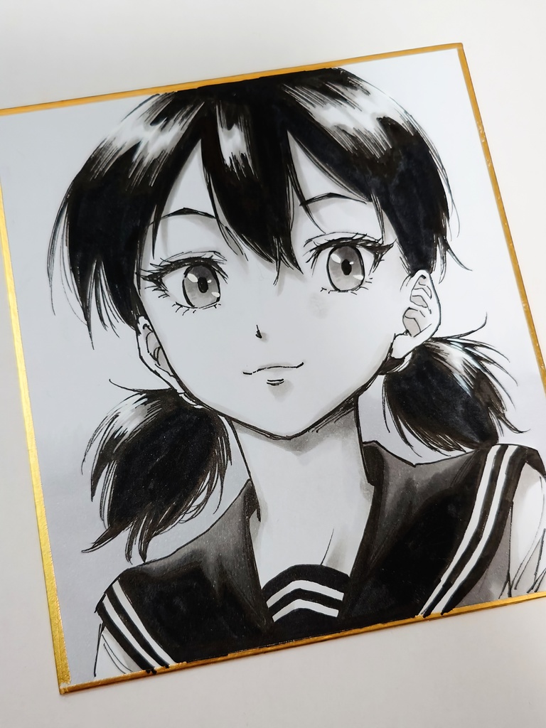 オリジナルイラスト 小色紙